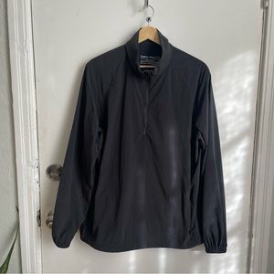 Outdoor Voices RecNylon 1/4 Zip Jacket in Black, Size S